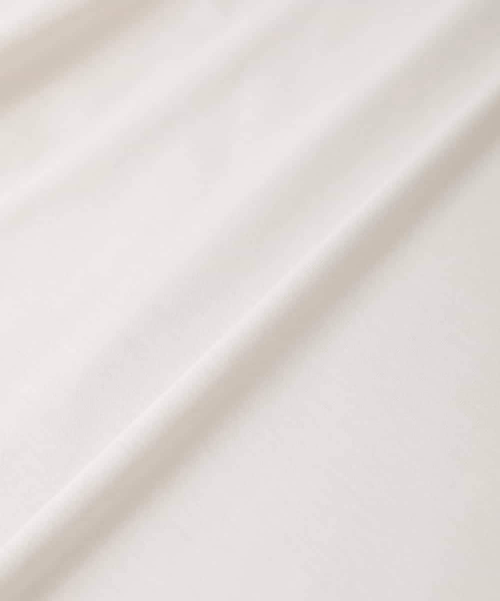 ZMKIE01099 al'aise modulation(アレーズモジュレーション) 【洗える】タグアクセントコットンTシャツ ライトグレー