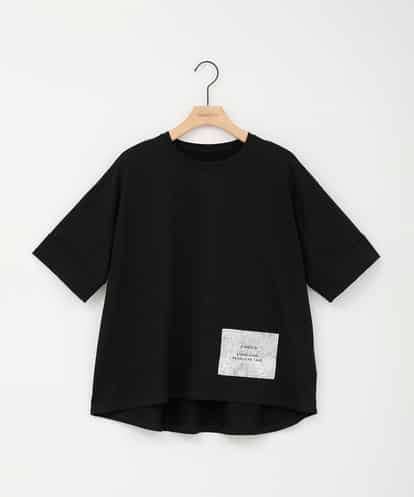 ZMKIE01099 al'aise modulation 【洗える】タグアクセントコットンTシャツ