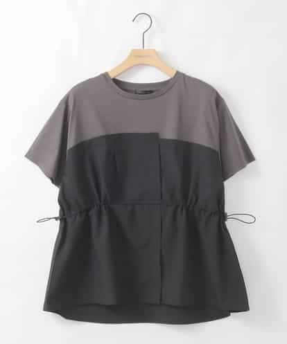 ZMKIE05098 al'aise modulation ビスチェドッキングドロストTシャツ