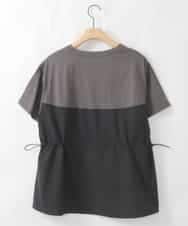 ZMKIE05098 al'aise modulation(アレーズモジュレーション) ビスチェドッキングドロストTシャツ ダークグレー