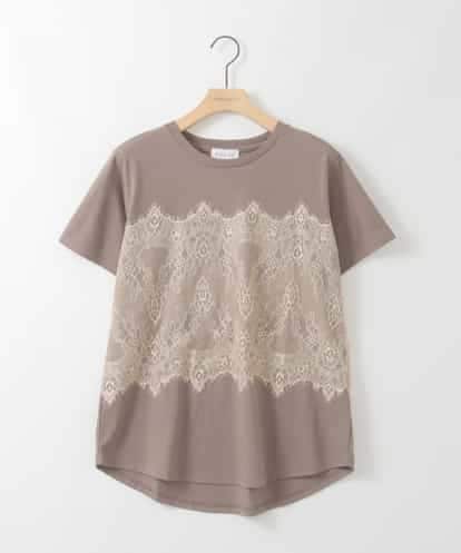 ZMKIE06110 al'aise modulation レースジョイントコットンTシャツ