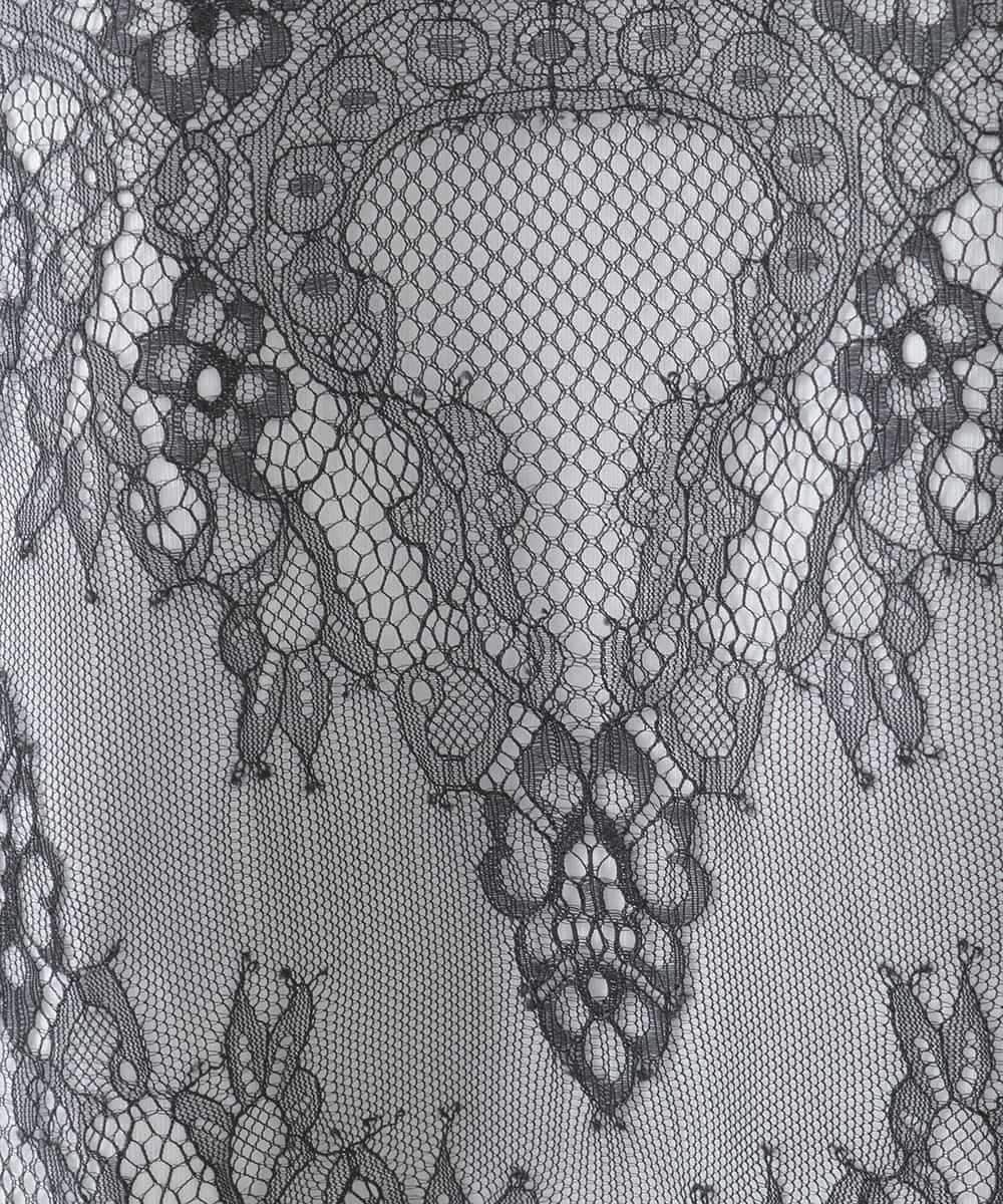 ZMKIE06110 al'aise modulation(アレーズモジュレーション) レースジョイントコットンTシャツ ホワイト