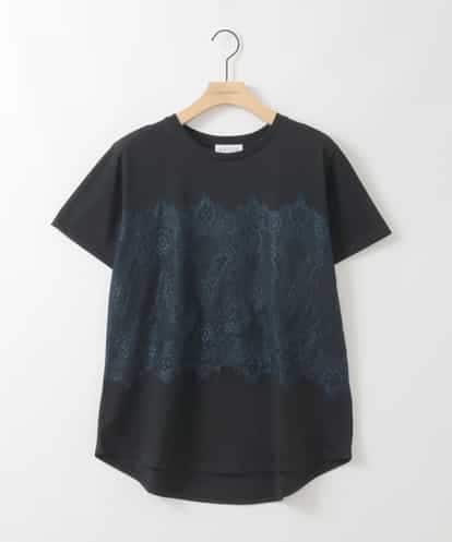ZMKIE06110 al'aise modulation レースジョイントコットンTシャツ