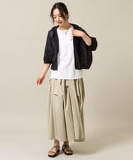 ZMKIE09080 al'aise modulation(アレーズモジュレーション) ロゴ刺繍デザインTシャツ ホワイト