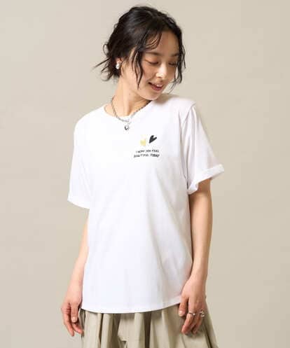 ZMKIE09080 al'aise modulation ロゴ刺繍デザインTシャツ