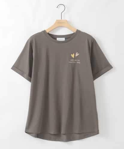 ZMKIE09080 al'aise modulation ロゴ刺繍デザインTシャツ