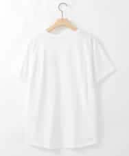 ZMKIE09080 al'aise modulation(アレーズモジュレーション) ロゴ刺繍デザインTシャツ ホワイト