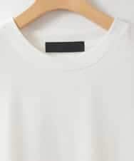 ZMKIE17120 al'aise modulation(アレーズモジュレーション) チュールフリルジョイントデザインTシャツ ホワイト