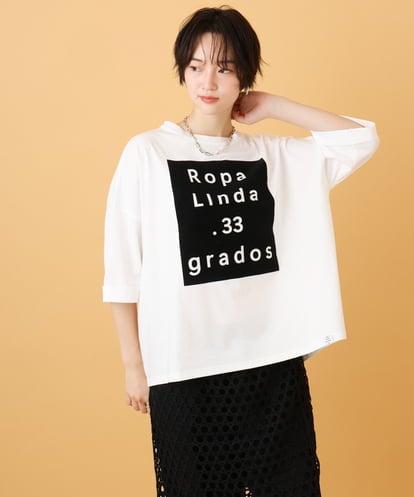 ZMKIE22069 al'aise modulation フロッキーロゴプレートデザインTシャツ