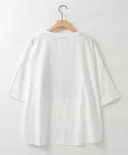 ZMKIE22069 al'aise modulation(アレーズモジュレーション) フロッキーロゴプレートデザインTシャツ ホワイト