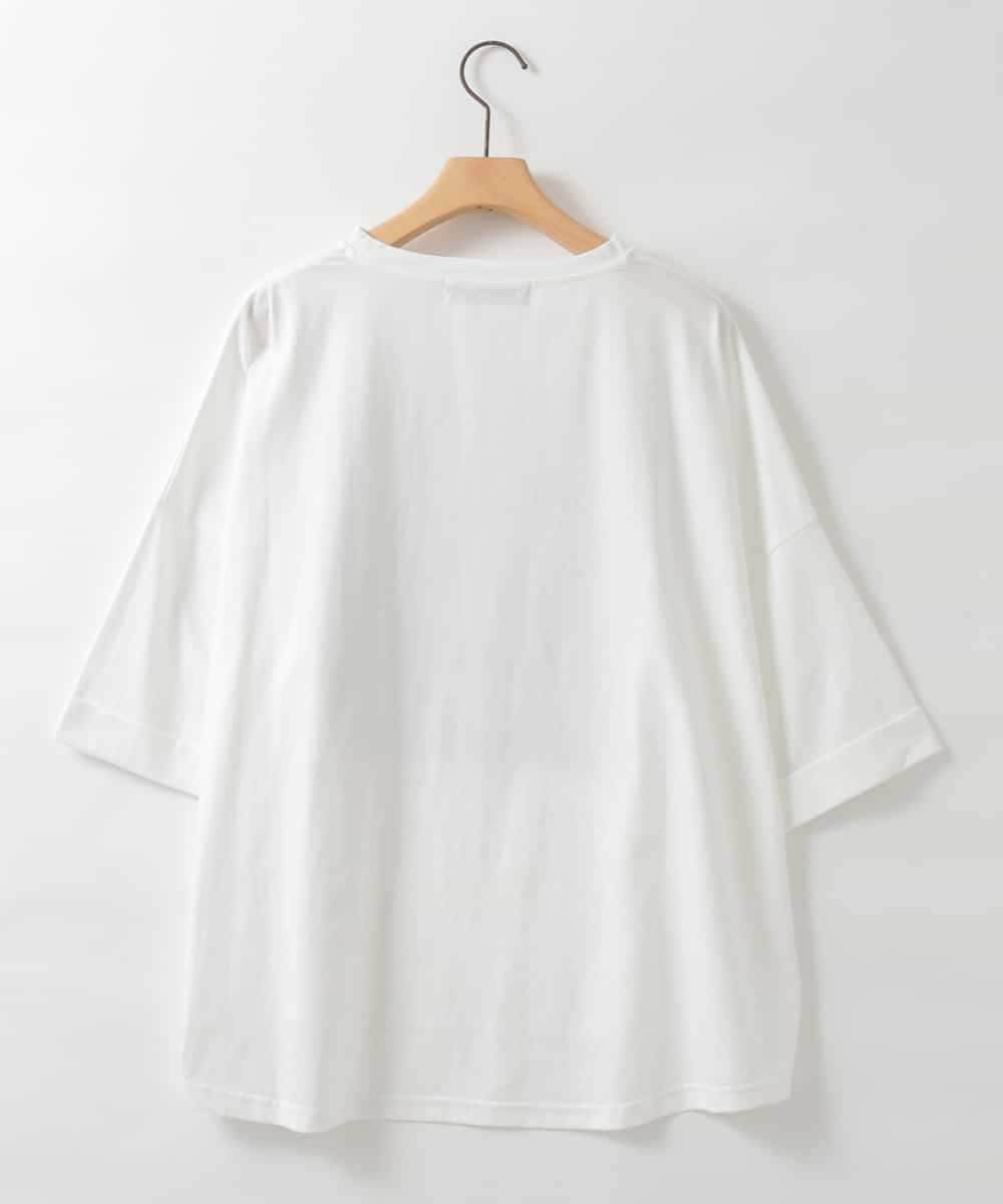 ZMKIE22069 al'aise modulation(アレーズモジュレーション) フロッキーロゴプレートデザインTシャツ ホワイト