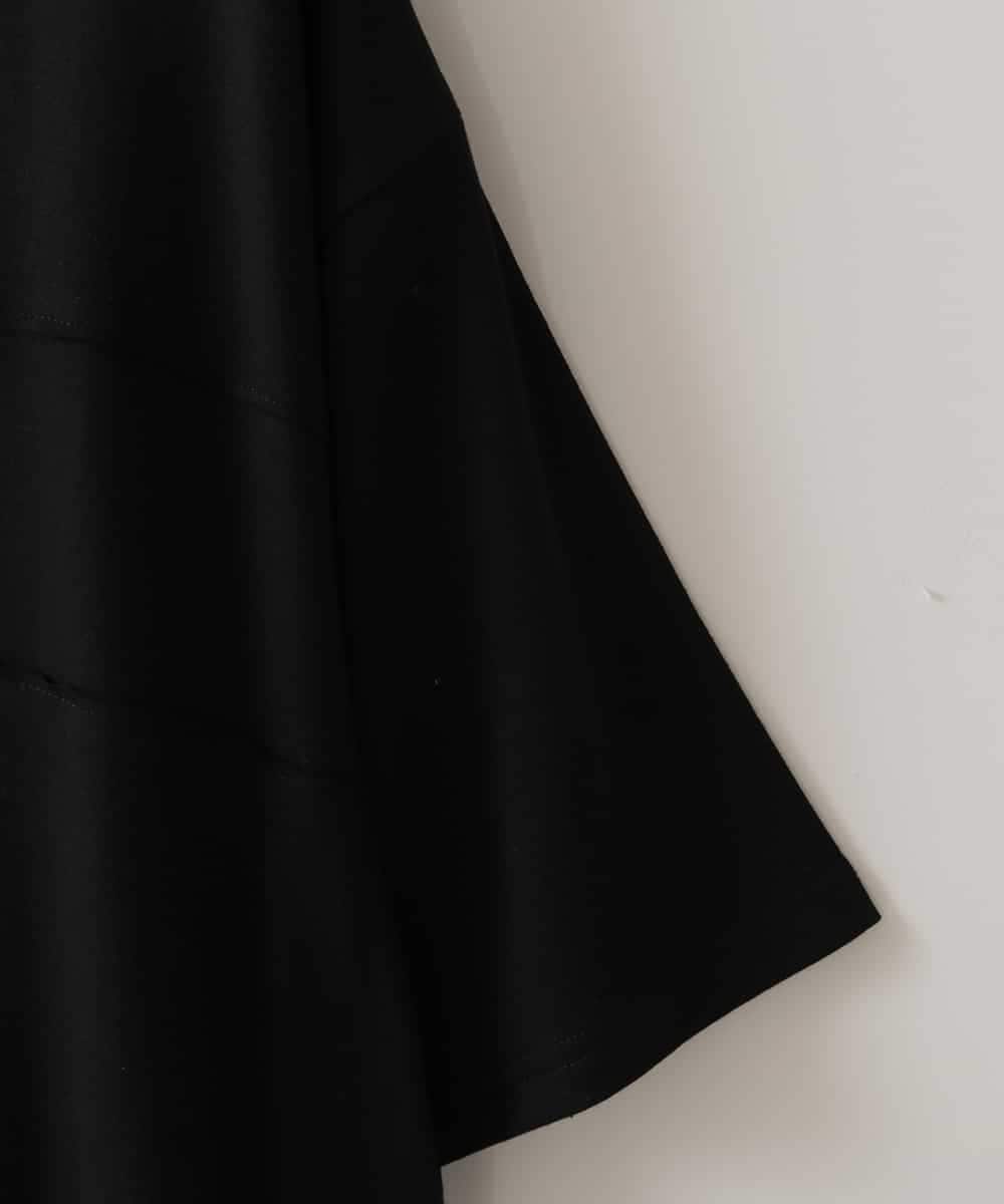 ZMKIW04098 al'aise modulation(アレーズモジュレーション) サイドジップTシャツ ブラック