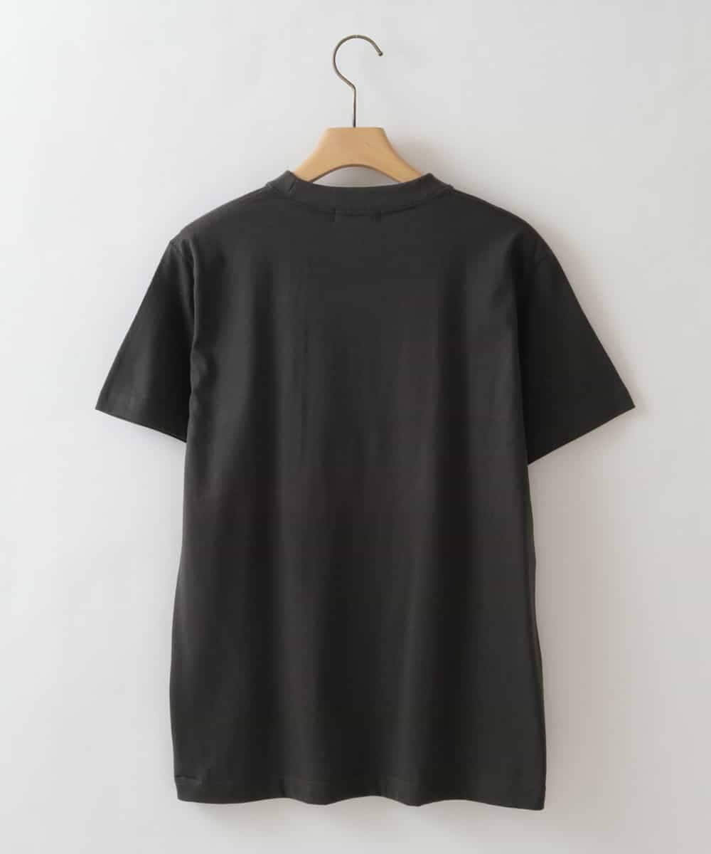 ZMKIW07049 al'aise modulation(アレーズモジュレーション) コットンロゴTシャツ ダークグレー