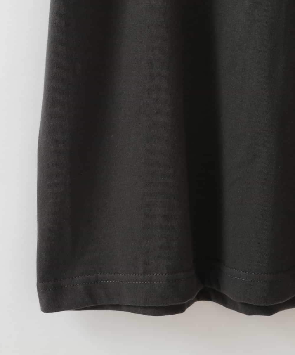 ZMKIW07049 al'aise modulation(アレーズモジュレーション) コットンロゴTシャツ ダークグレー