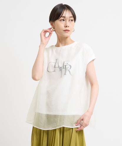 ZMKIW10059  シフォンレイヤードカットソー