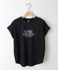 ZMKIW11080 al'aise modulation(アレーズモジュレーション) 【日本製】ロゴTシャツ ネイビー