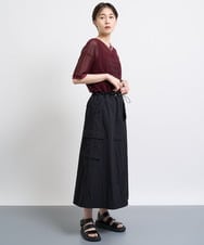 ZMKIW12089 al'aise modulation(アレーズモジュレーション) メッシュロゴプルオーバー レンガ