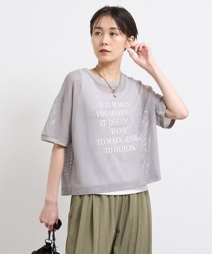 ZMKIW12089  メッシュロゴプルオーバー