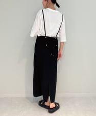 ZMKJB07079 al'aise modulation(アレーズモジュレーション) 【接触冷感】メッセージ刺繍デザインプルオーバー ホワイト