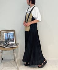 ZMKJB11080 al'aise modulation(アレーズモジュレーション) フロントロゴドルマンシルエットTシャツ ホワイト