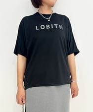 ZMKJB11080 al'aise modulation(アレーズモジュレーション) フロントロゴドルマンシルエットTシャツ ブラック