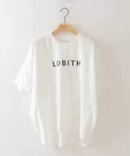 ZMKJB11080 al'aise modulation(アレーズモジュレーション) フロントロゴドルマンシルエットTシャツ ホワイト