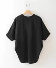 ZMKJB11080 al'aise modulation(アレーズモジュレーション) フロントロゴドルマンシルエットTシャツ ブラック