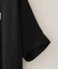 ZMKJB11080 al'aise modulation(アレーズモジュレーション) フロントロゴドルマンシルエットTシャツ ブラック