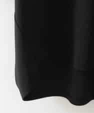 ZMKJB11080 al'aise modulation(アレーズモジュレーション) フロントロゴドルマンシルエットTシャツ ブラック
