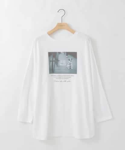 ZMKJB13099 al'aise modulation プリントロゴオーバーシルエットTシャツ