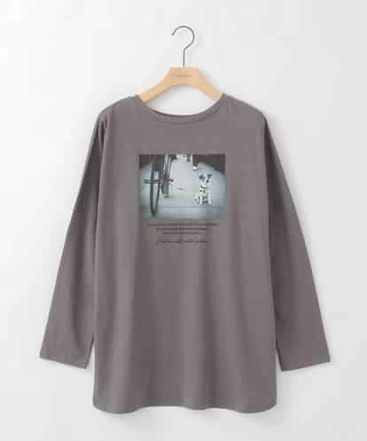ZMKJB13099 al'aise modulation プリントロゴオーバーシルエットTシャツ