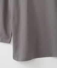 ZMKJB13099 al'aise modulation(アレーズモジュレーション) プリントロゴオーバーシルエットTシャツ ダークグレー
