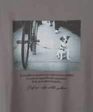 ZMKJB13099 al'aise modulation(アレーズモジュレーション) プリントロゴオーバーシルエットTシャツ ダークグレー