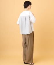 ZMKJE03099 al'aise modulation(アレーズモジュレーション) 【UV/日本製】異素材ジョイントフォトプリントTシャツ ホワイト