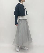 ZMKJQ13079 al'aise modulation(アレーズモジュレーション) 【日本製】ロゴアクセントカットソー ホワイト