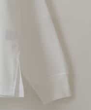 ZMKJQ14108 al'aise modulation(アレーズモジュレーション) ロゴプリントロングTシャツ ホワイト