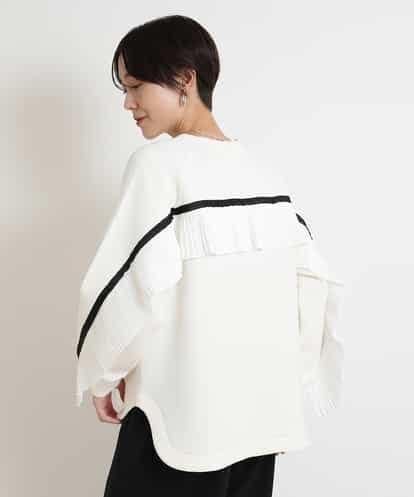 ZMKJW18089  【洗える】バックプリーツプルオーバー