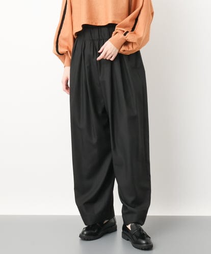 ZMLAB01130 al'aise modulation ウエストギャザーワイドパンツ