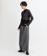 ZMLAB64150 al'aise modulation(アレーズモジュレーション) 【セットアップ対応】フロントタックパンツ ダークグレー
