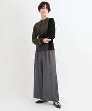 ZMLAB64150 al'aise modulation(アレーズモジュレーション) 【セットアップ対応】フロントタックパンツ ダークグレー