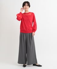 ZMLAB64150 al'aise modulation(アレーズモジュレーション) 【セットアップ対応】フロントタックパンツ ダークグレー