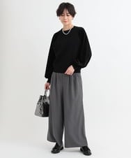 ZMLAB64150 al'aise modulation(アレーズモジュレーション) 【セットアップ対応】フロントタックパンツ ダークグレー