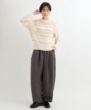 ZMLAB65160 al'aise modulation(アレーズモジュレーション) 【セットアップ対応】バレルレッグラインパンツ グレー
