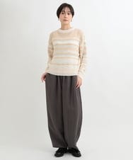 ZMLAB65160 al'aise modulation(アレーズモジュレーション) 【セットアップ対応】バレルレッグラインパンツ グレー