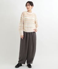 ZMLAB65160 al'aise modulation(アレーズモジュレーション) 【セットアップ対応】バレルレッグラインパンツ グレー