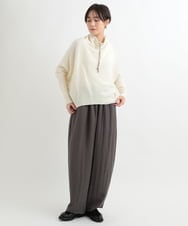 ZMLAB65160 al'aise modulation(アレーズモジュレーション) 【セットアップ対応】バレルレッグラインパンツ グレー