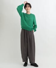ZMLAB65160 al'aise modulation(アレーズモジュレーション) 【セットアップ対応】バレルレッグラインパンツ グレー