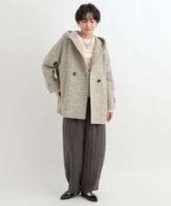 ZMLAB65160 al'aise modulation(アレーズモジュレーション) 【セットアップ対応】バレルレッグラインパンツ グレー