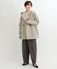 ZMLAB65160 al'aise modulation(アレーズモジュレーション) 【セットアップ対応】バレルレッグラインパンツ グレー