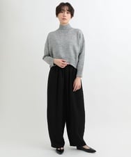 ZMLAB65160 al'aise modulation(アレーズモジュレーション) 【セットアップ対応】バレルレッグラインパンツ ブラック